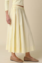 Load image into Gallery viewer, Butter Yellow Gathered Maxi Skirt