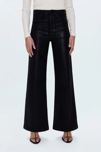Pistola Coated Noir Lana HR Ultra Wide Leg Jean