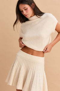 Cream Knit Sweater Set