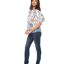 Load image into Gallery viewer, Lacey Multi Print Puff Slv Button Down Top