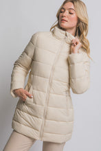 Load image into Gallery viewer, Cream Puffer Long Jacket