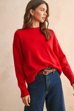 Load image into Gallery viewer, Red LS Sweater