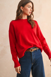 Red LS Sweater