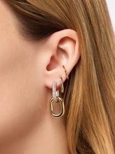 Load image into Gallery viewer, Ana Luisa Drop Earrings- Ash Double Pave