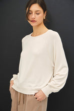 Load image into Gallery viewer, Oatmeal Soft Raglan Slv Knit Top