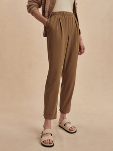 Varley Alana Slim Tapered Cuff Pant 27-Taupe Stone
