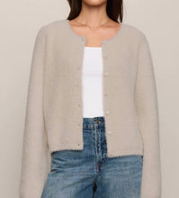 Load image into Gallery viewer, Z Supply Winterglow Fluffy Cardigan Frosted Pearl