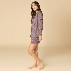 Softies Wild Driftwood Aria LS/ Shorts PJ Set