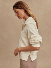 Load image into Gallery viewer, Varley Ivory Milano Half Zip Sweat