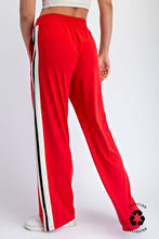 Load image into Gallery viewer, Red Soft Side Striped Track Pant