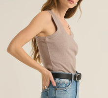 Load image into Gallery viewer, Z Supply Taupe Sirena Rib Tank