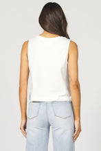 Load image into Gallery viewer, DJD White Jolie V-Neck Tank Top