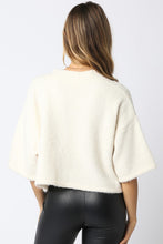 Load image into Gallery viewer, Favorite Fuzzy Sweater Cardigan Ecru