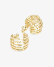 Load image into Gallery viewer, Melinda Maria Talon 5 Row Hoops