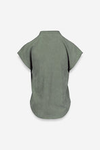 Load image into Gallery viewer, Light Olive Soft Matte SS V-Neck Top