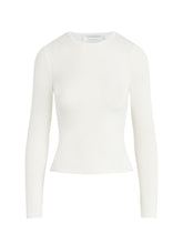 Load image into Gallery viewer, The Ribbed Long Sleeve-White