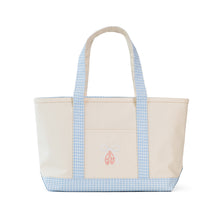Load image into Gallery viewer, TRVL Med. Tote Coated Canvas Natural w/ Ballet Mist Trim