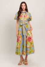 Load image into Gallery viewer, Lt. Blue Multi Print Midi Dress