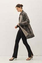 Load image into Gallery viewer, Chocolate Plaid Coatigan