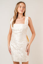 Load image into Gallery viewer, Cream Big Bow Mini Dress