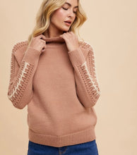 Load image into Gallery viewer, Toffee Contrast Stitched Detail Sweater