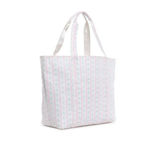 Load image into Gallery viewer, TRVL XL Tote-Ribbon Floral Pink