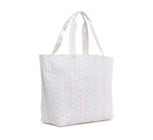 TRVL XL Tote-Ribbon Floral Pink