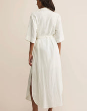 Load image into Gallery viewer, Z Supply White Brise Linen Midi Dress