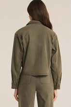 Load image into Gallery viewer, Z Supply Olive All Day Cropped Washed Jacket