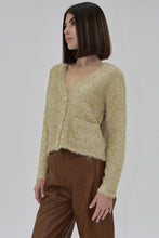 Load image into Gallery viewer, Gold Sparkly Gold Button Sweater