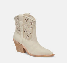 Load image into Gallery viewer, Nashe Oatmeal Floral Eyelet Bootie