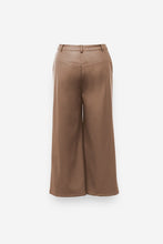 Load image into Gallery viewer, Taupe Vegan Leather Culotte Pants