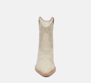 Nashe Oatmeal Floral Eyelet Bootie