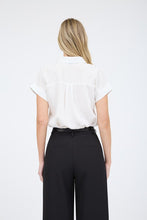 Load image into Gallery viewer, White Pinstripe Collared Shirt