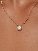 Load image into Gallery viewer, Ana Luisa Mother of Pearl Inlay Flower Pendant- Saya Necklace