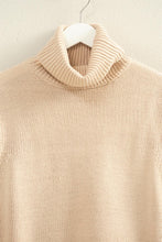 Load image into Gallery viewer, Beige Slvls Turtleneck Sweater