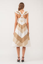 Load image into Gallery viewer, Natural Multi Jamie Midi Dress