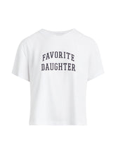 Load image into Gallery viewer, Favorite Daughter Cropped Tee White