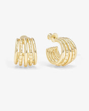 Load image into Gallery viewer, Melinda Maria Talon 5 Row Hoops