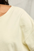 Load image into Gallery viewer, Perfect White Tee Custard French Terry LS Top