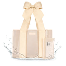 Load image into Gallery viewer, Case-Mate Ecru Raffia Bow Jelly Tote