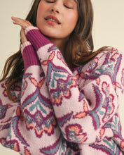 Load image into Gallery viewer, Plum Multi Print Sweater