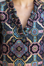 Load image into Gallery viewer, Multi V-Neck Mandala Jaquard Dress