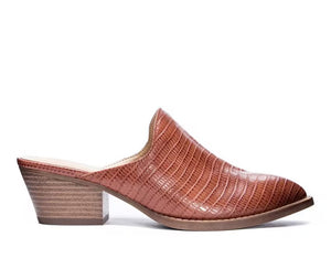 CL Tan Lizard Mule