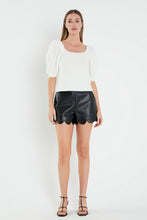 Load image into Gallery viewer, Cream Short Puff Slv Sweater