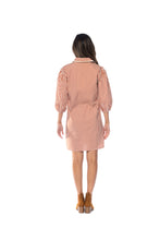 Load image into Gallery viewer, Terracotta Striped LS Aditi Dress