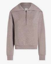 Load image into Gallery viewer, Varley Taupe Marl Yates Half Zip Pullover