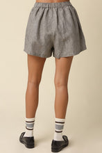 Load image into Gallery viewer, Black Taupe Striped Top + Short Set