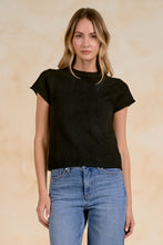 Load image into Gallery viewer, Black Crewneck SS Sweater