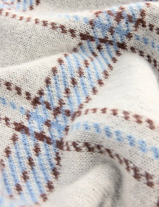 Z Supply Natural Junction Plaid Sweater Top